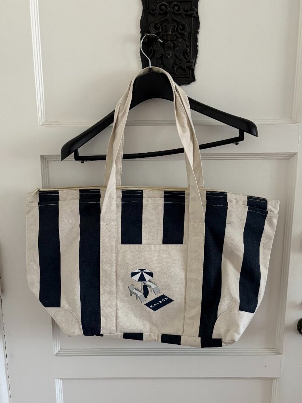 Malbon Country Club Tote Bag | Blue & White